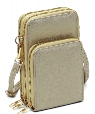 Fashion Crossbody Bag Cell Phone Purse AD081 GOLD